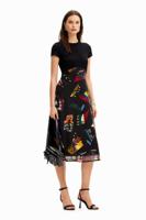 Gecombineerde midi-jurk M. Christian Lacroix - BLACK - XS