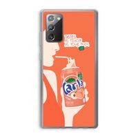 Peach please!: Samsung Galaxy Note 20 / Note 20 5G Transparant Hoesje