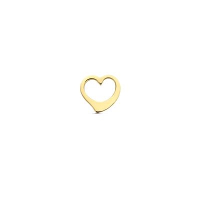 14K Geelgouden Hanger met Hartje - Liefdevol en Tijdloos Sieraad