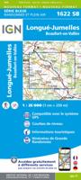 Topografische kaart - Wandelkaart 1622 Longué-Jumelles, Beaufort-en-Vallée | IGN - Institut Géographique National