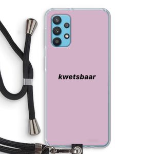 kwetsbaar: Samsung Galaxy A32 4G Transparant Hoesje met koord