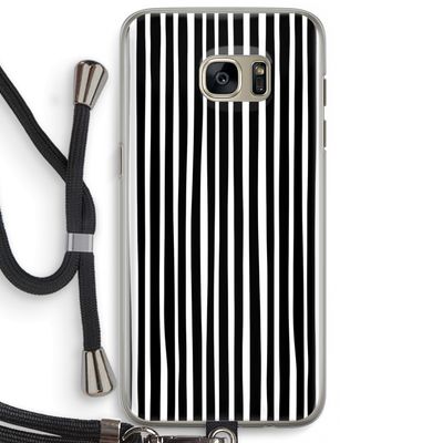 Stripes: Samsung Galaxy S7 Edge Transparant Hoesje met koord