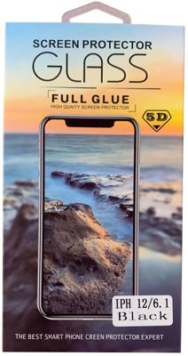 iPhone 12 Mini 5.4 inch 3D glas screen protector zwart