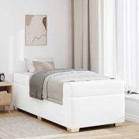 Bedframe Wit 100 x 200 cm Kunstleer