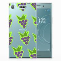 Sony Xperia XZ1 Compact | Siliconen Case | Druiven