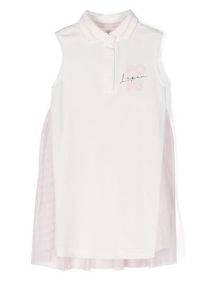 Lapin House robe à logo imprimé - Blanc