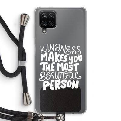 The prettiest: Samsung Galaxy A12 Transparant Hoesje met koord