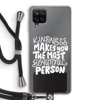 The prettiest: Samsung Galaxy A12 Transparant Hoesje met koord