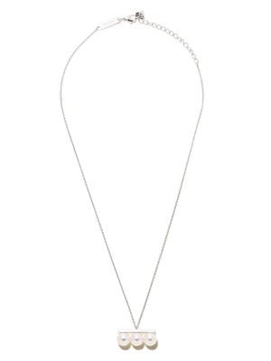 TASAKI collier Balance Neo en or blanc 18ct orné de perles Akoya - Argent