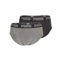Pakket met onderbroeken Puma Basic Grijs 2 Onderdelen Maat M