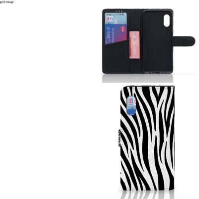 Samsung Xcover Pro | Telefoonhoesje | Met pasjeshouder | Zebra