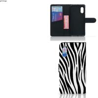 Samsung Xcover Pro | Telefoonhoesje | Met pasjeshouder | Zebra