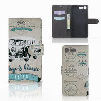 Sony Xperia XZ Premium Telefoonhoesje met foto Retro VW Bus - thumbnail