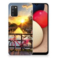 Samsung Galaxy A02s Siliconen Back Cover Amsterdamse Grachten