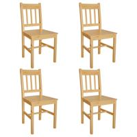 Eetkamerstoelen 4 st grenenhout