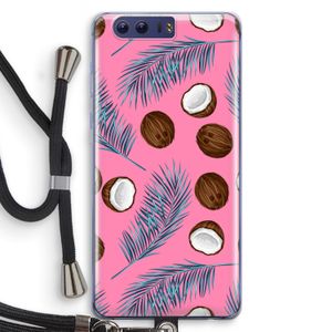 Kokosnoot roze: Honor 9 Transparant Hoesje met koord