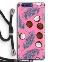 Kokosnoot roze: Honor 9 Transparant Hoesje met koord