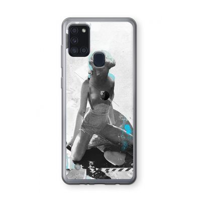 I will not feel a thing: Samsung Galaxy A21s Transparant Hoesje