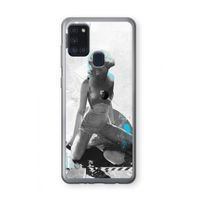 I will not feel a thing: Samsung Galaxy A21s Transparant Hoesje
