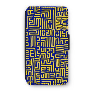 Majorelle Blue Print: iPhone X Flip Hoesje