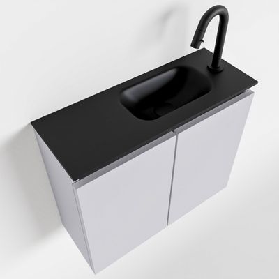 Toiletmeubel Mondiaz Ture | 60 cm | Meubelkleur Cale | Eden wastafel Urban Rechts | 1 kraangat