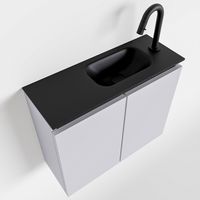 Toiletmeubel Mondiaz Ture | 60 cm | Meubelkleur Cale | Eden wastafel Urban Rechts | 1 kraangat