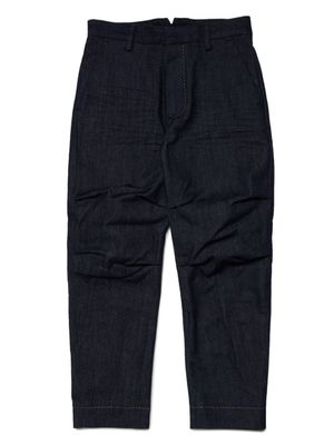 DSQUARED2 KIDS jean droit à fronces - Bleu