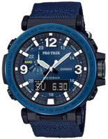 Horlogeband Casio PRG-600YB-2 Nylon/perlon Blauw 24mm