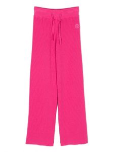 MM6 Maison Margiela Kids pantalon à lien de resserrage - Rose