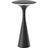 LED Tafellamp Draadloos Oplaadbaar - Brinton Avior - Aanpasbare Lichtkleur 3000K-4000K-6500K - Spatwaterdicht IP44 - USB-C - Zwart