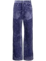 ISABEL MARANT pantalon Rwan à fini côtelé - Violet