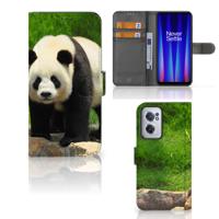 OnePlus Nord CE 2 | Telefoonhoesje | Met pasjeshouder | Panda