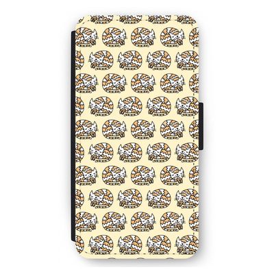 Slapende poes: iPhone 12 Pro Max Flip Hoesje