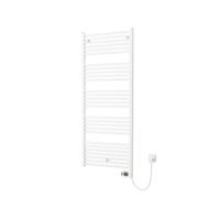 Plieger Elba Electrical Elektrische Designradiator - 146.2x50cm - met thermostaat - 700w - wit 1550007