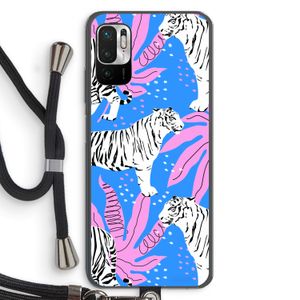 Tijger: Xiaomi Redmi Note 10 5G Transparant Hoesje met koord