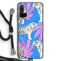 Tijger: Xiaomi Redmi Note 10 5G Transparant Hoesje met koord