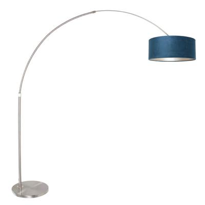 Steinhauer BooglampSparkled met blauw velvet - 8241ST