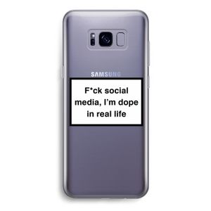 I'm dope: Samsung Galaxy S8 Transparant Hoesje