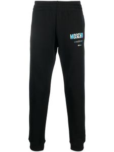 Moschino pantalon de jogging à logo imprimé - Noir