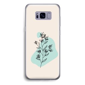 Violets are blue: Samsung Galaxy S8 Plus Transparant Hoesje