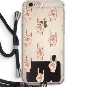 Rock: iPhone 6 PLUS / 6S PLUS Transparant Hoesje met koord