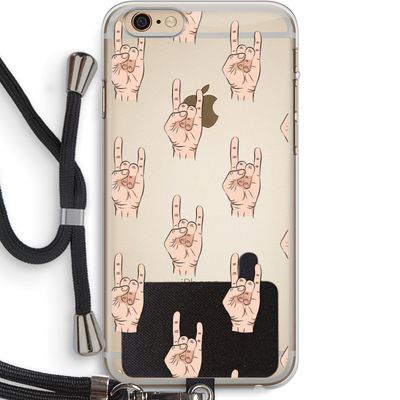 Rock: iPhone 6 PLUS / 6S PLUS Transparant Hoesje met koord