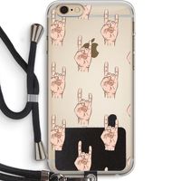 Rock: iPhone 6 PLUS / 6S PLUS Transparant Hoesje met koord Rock: iPhone 6 PLUS / 6S PLUS Transparant Hoesje met koord