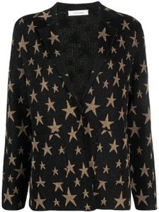 Chinti & Parker cardigan à motif d'étoiles - Noir