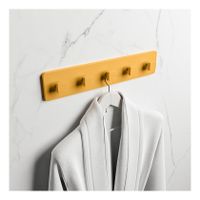 Handdoek haak Easy | Wandmontage | 45 cm | 5 haaks | Ocher Handdoek haak Easy | Wandmontage | 45 cm | 5 haaks | Ocher
