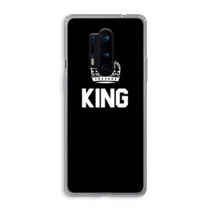 King zwart: OnePlus 8 Pro Transparant Hoesje