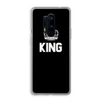 King zwart: OnePlus 8 Pro Transparant Hoesje
