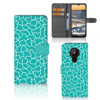 Nokia 5.3 Hoesje Cracks Blue