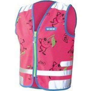 Wowow Reflectievest kids comic veggie maat l roze