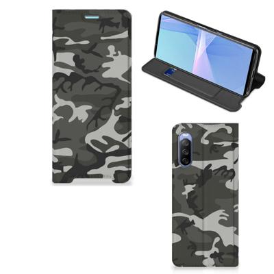 Sony Xperia 10 III | Hoesje met Magneet | Army Light